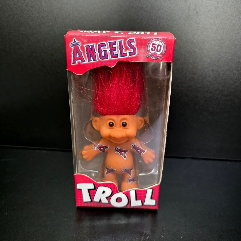 MLB Los Angeles Angels Troll Doll OS Red 50th Anniversary 2011 Stadium Giveaway
